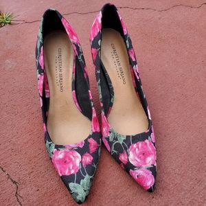 Christian  Siriano  women  floral shoes sz 7.5.